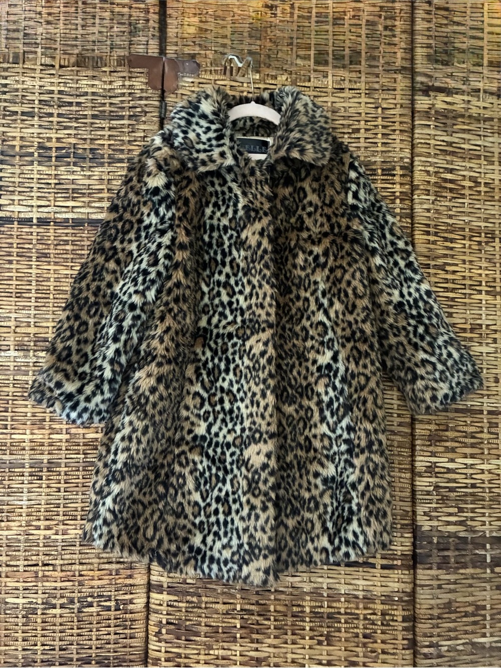 Girls Vintage Leopard Coat.  Size Small.